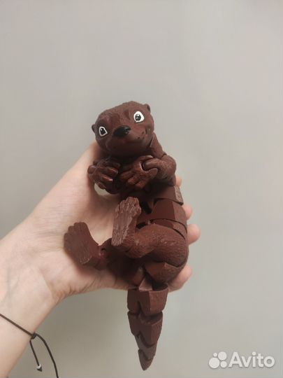 Подвижная 3Д выдра