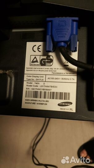 Монитор для компьютера samsung SynkMaster740N