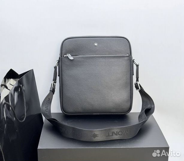 Сумка планшет натуральная кожа Mont Blanc