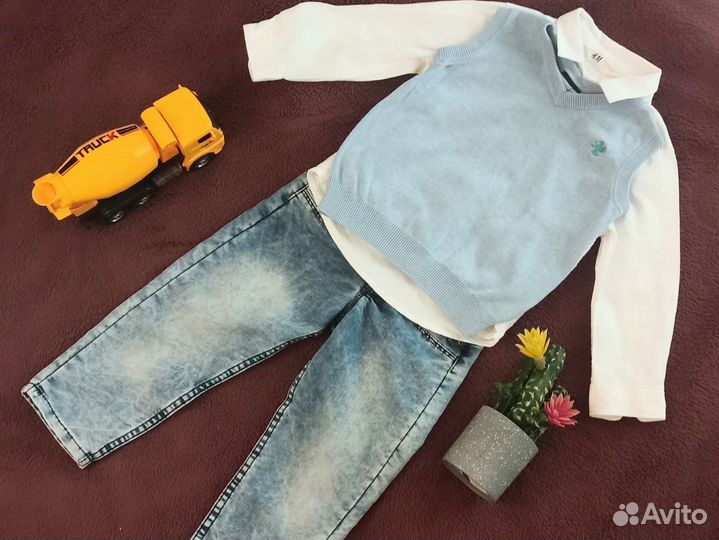 Детская одежда для мальчика пакетом 92 98