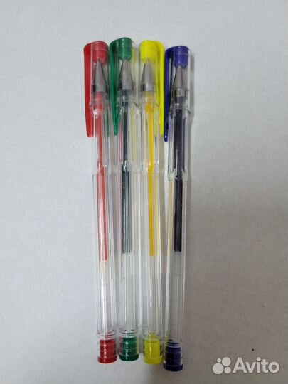 Цветные/синие ручки