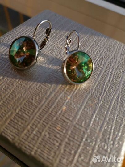 Серьги кристаллы Swarovsky