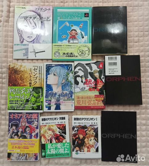 Японские книги/ранобэ новые (12шт)