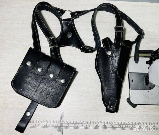 Кобура портупея из натуральной кожи