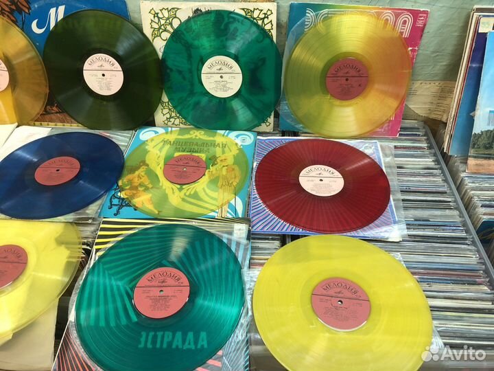 Винил - Цветной в ассортименте СССР 12 и 7