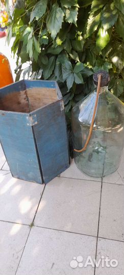 Бутыль стеклянная