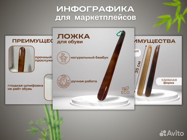 Инфографика для маркетплейсов/дизайн карточек