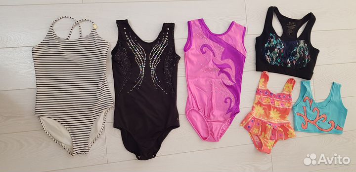 Купальники гимнастический + топ и плавательный