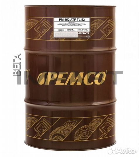 Масло трансмиссионное pemco 452 ATF AG52 оптом