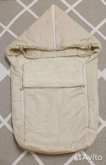 Конверт зимний на овчине в коляску/сани