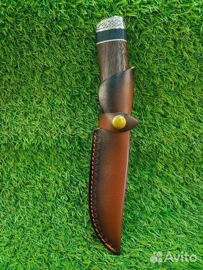 Нож коллекционный Скорпион в кожаном чехле