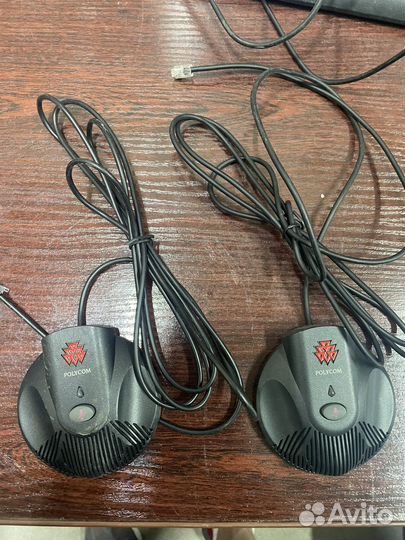 Polycom SoundStation2 конференц телефон и 2 микро