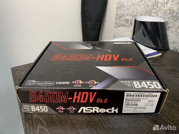 Материнская плата asrock b450m hdv r4.0