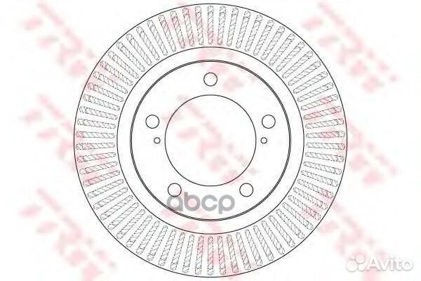 Диск тормозной df6239s TRW
