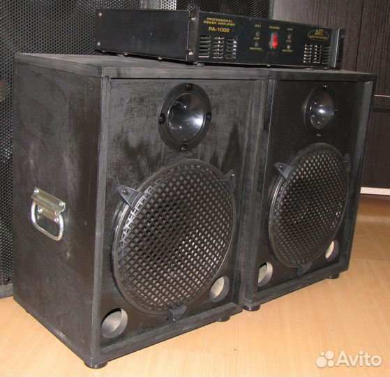 Колонки EVM 1481W Pro-112 2шт+ Amplifier 2 Channel