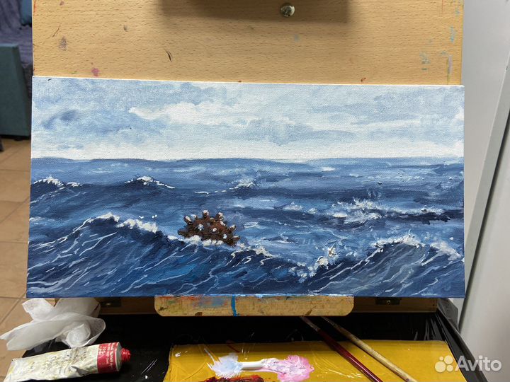 Картина маслом на холсте 40х20