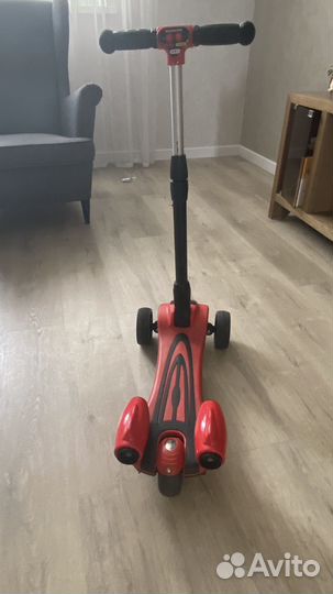 Самокат 3 колесный с паровыми турбинами