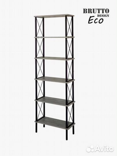 Стеллaж широкий лофт металлический Классик 6