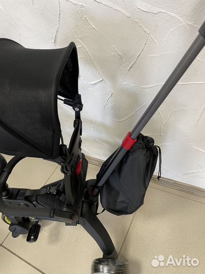 Складной трехколесный велосипед, черный