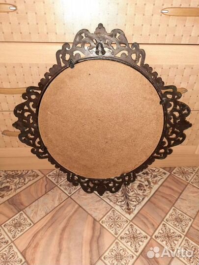 Зеркало старинное литье