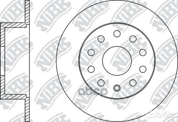 Диск тормозной зад skoda octavia III (5E3