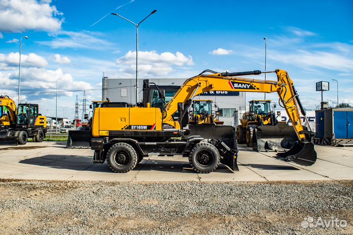 Колёсный экскаватор Sany SY165W, 2024