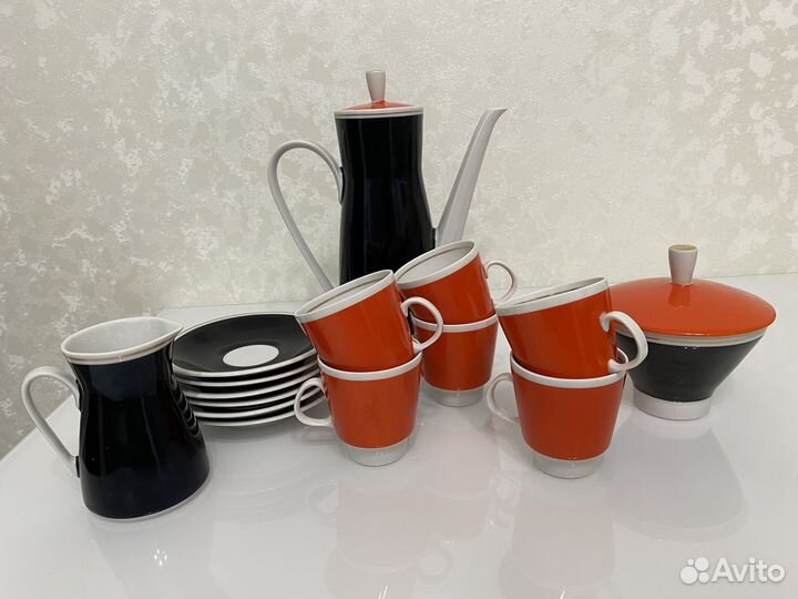 Кофейный сервиз гдр freiberger porzellan