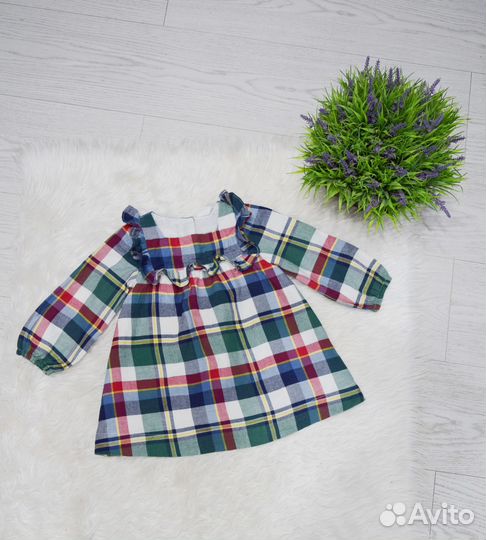 Фирменные платья с рукавом девочки 86-92 см