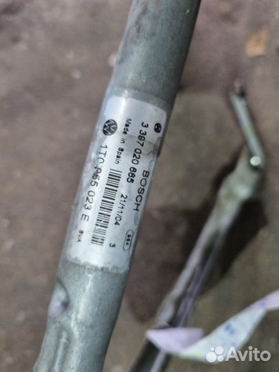 Трапеция стеклоочистителя передняя левая