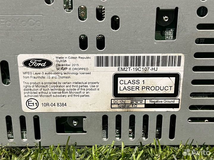 Блок радио Ford Mustang 6 S550 рест. 60F 2018