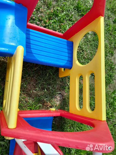 Детская качель с горкой