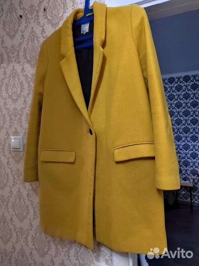 Пальто шерстяное zara