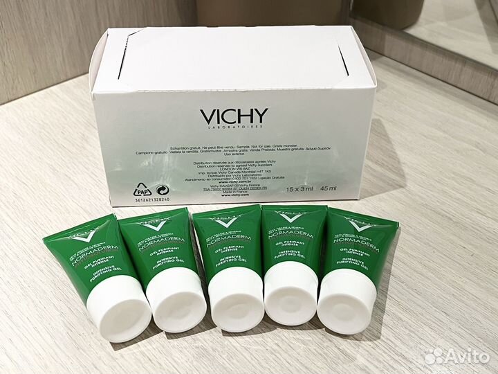 Флюид для лица гель для умывания Normaderm Vichy