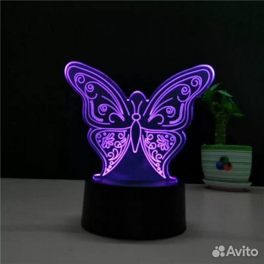Светильник ночник с 3D эффектом