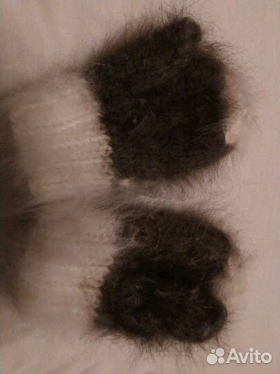 Варежки детские из кролика