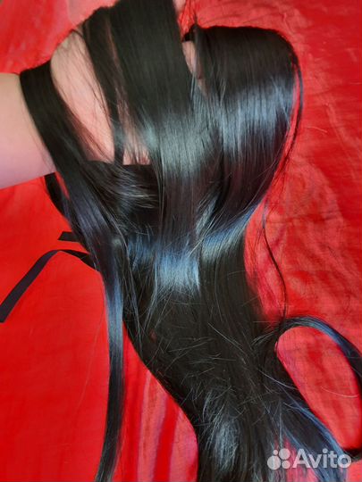 Хвост шиньон черный