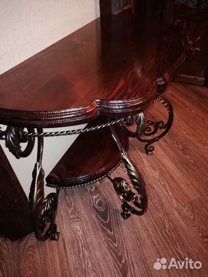 Журнальный столик в прихожую и каминную ковка