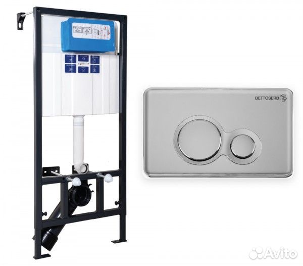 Инсталляция bettoserb Sava Fix Slim в комплекте к