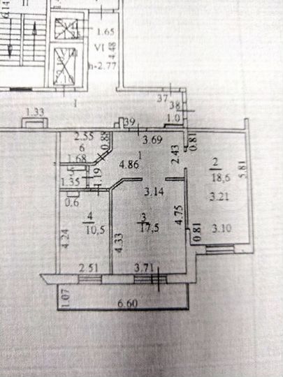 2-к. квартира, 69,7 м², 7/13 эт.