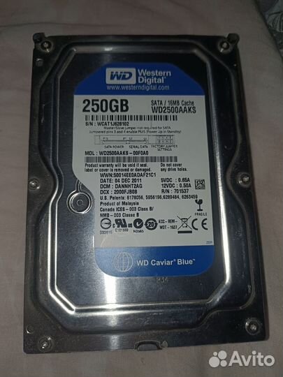 Жеский диск на 250 гб