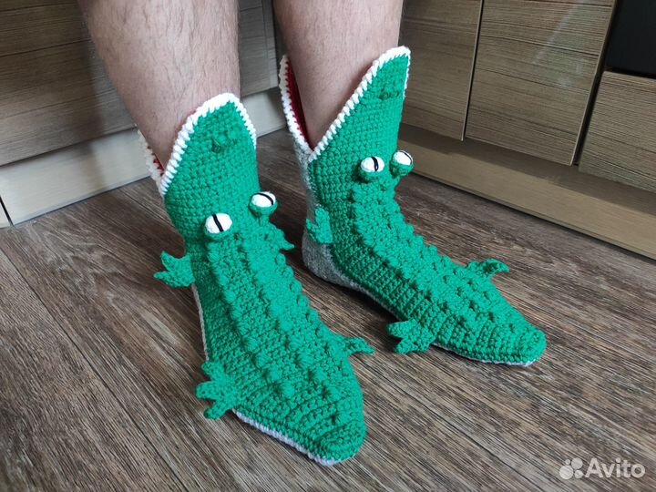 Подарок на 23 февраля. Носки крокодилы, звероноски