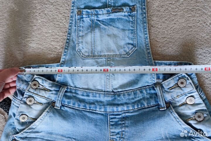 Комбинезон - шорты джинсовый 44р