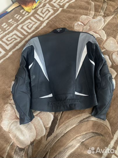 Мотокуртка кожаная мужская бу
