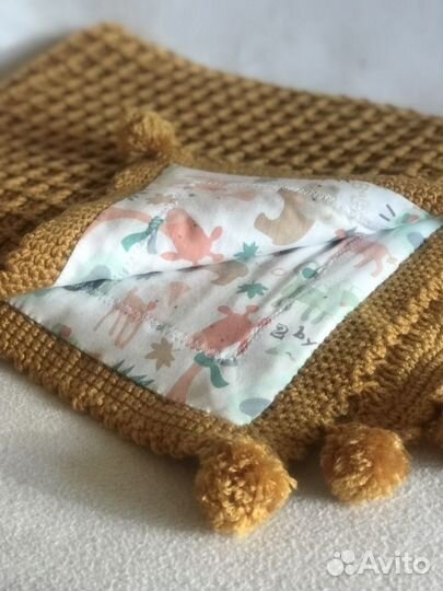 Плед детский вязаный ручная работа