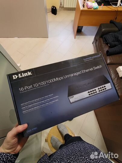 Коммутатор D-link dgs-1016c