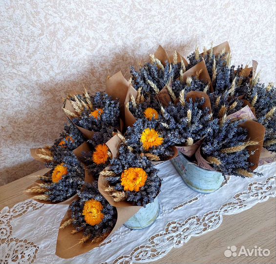 Букет лаванды комплимент учителю 1 сентября