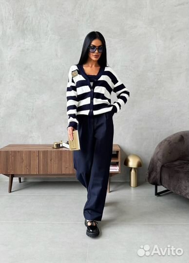 Стильная двойка кардиган и майка miu miu