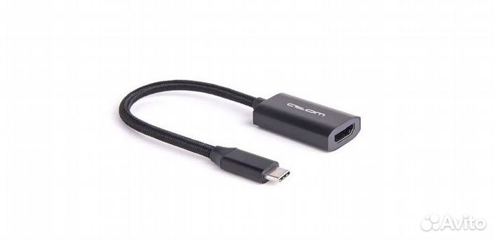Переходник шт. USB Type-C - гн. hdmi 4K 30Гц Atom