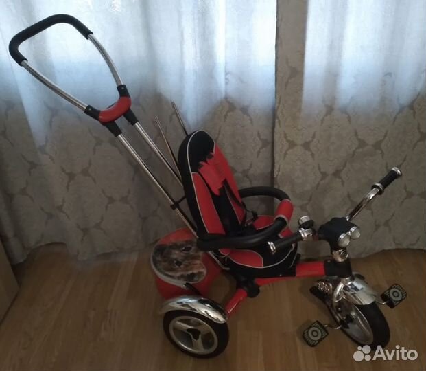 Велосипед коляска с ручкой