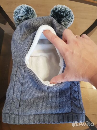 Шапка шлем зимний на 3-4 года 50,52